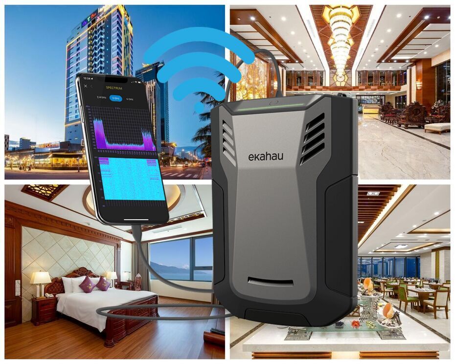 Phân tích sóng WIFI khách sạn bằng EKAHAU